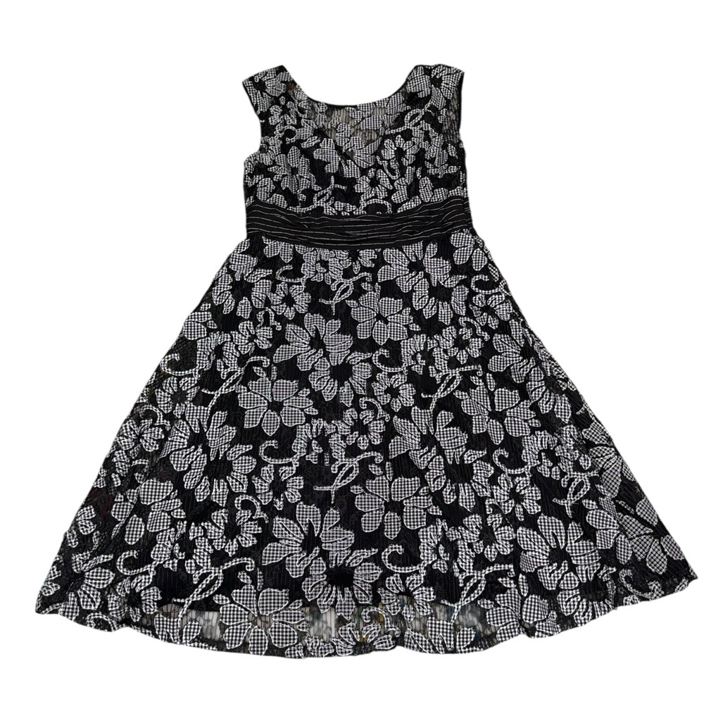 Anthropologie Ett:Twa Sommer Floral Fit & Flare Midi Dress (Size 12) - Picture 2 of 8